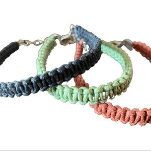 3 macrame bracelets